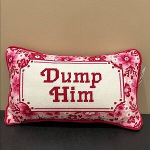 Bouffants & Broken Hearts | Needlepoint Sassy Pillow “It’s Not Me, It’s You” 🌸